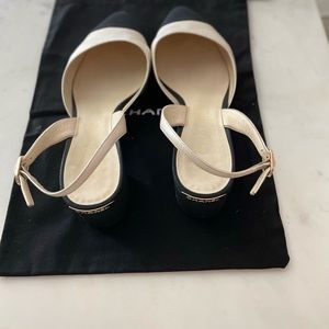 Chanel sling back shoes